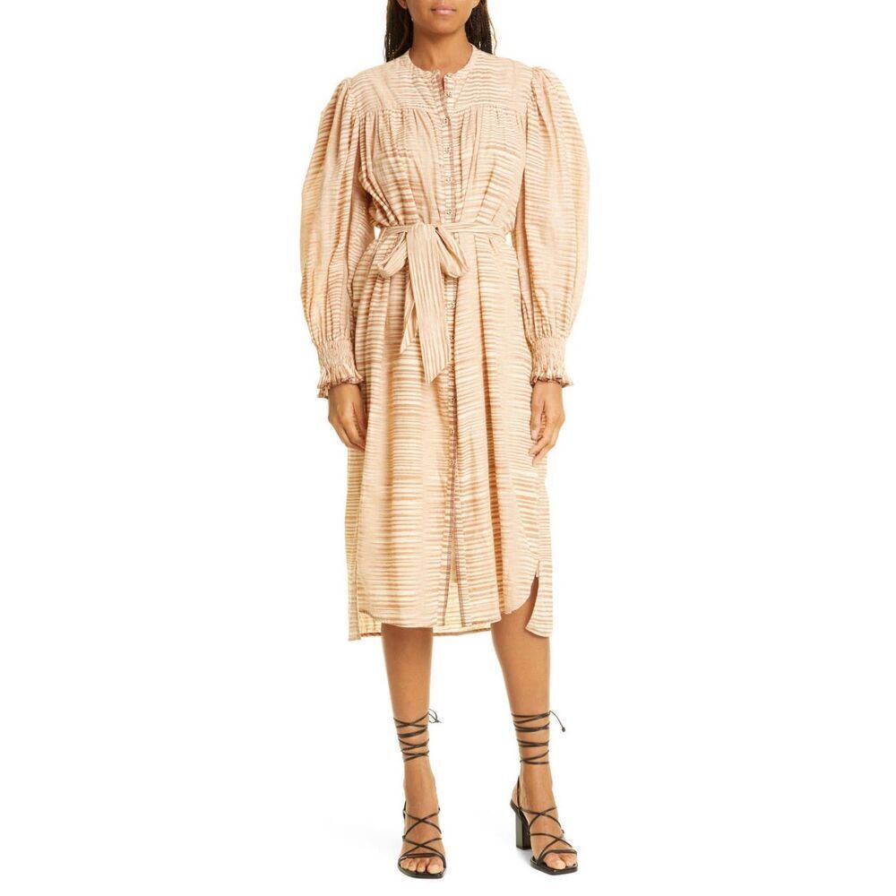 Ulla Johnson Fiora 100% Cotton Dress in Fawn NWT Size 6 - Picture 2 of 16